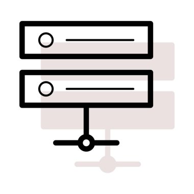 Web bağlantı renk simgesi. Vektör çizim