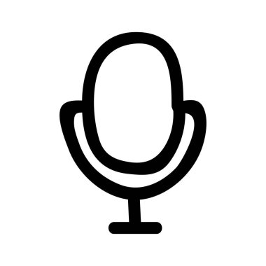 mikrofon simgesi vektör illüstrasyonu 