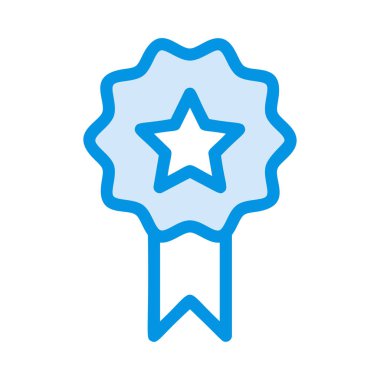 Madalya ikon vektör illüstrasyonu 