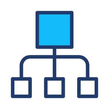 Mavi web renk tasarım simgesi geliştirme için 