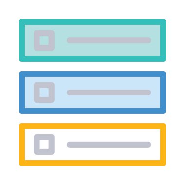 Mavi web renk tasarım simgesi geliştirme için 