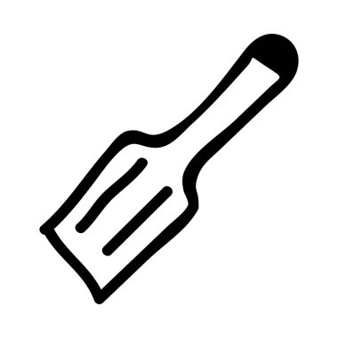 spatula düz simgesi, vektör, illüstrasyon