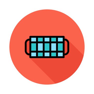 buz küp tepsi düz kutsal kişilerin resmi, vektör, illüstrasyon