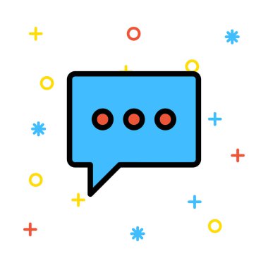 Web bağlantı renk simgesi. Vektör çizim