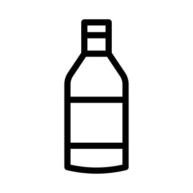 şişe ağ simgesi, vektör illüstrasyonu 