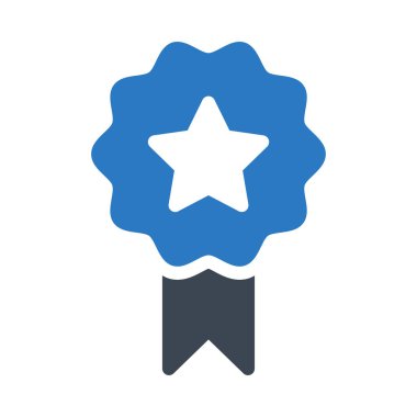 Madalya ikon vektör illüstrasyonu 