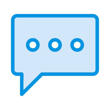 Sohbet simgesi vektör illüstrasyonu 