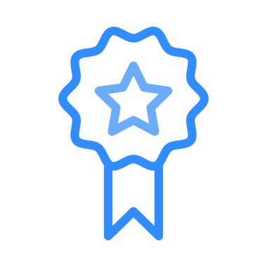 Madalya ikon vektör illüstrasyonu 