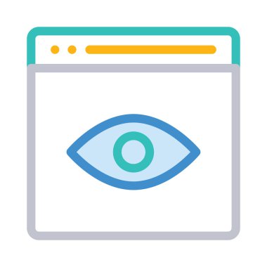 Mavi web renk tasarım simgesi geliştirme için 