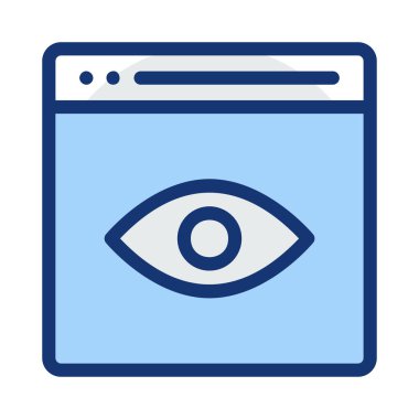 Web bağlantı vektör renk simgesi