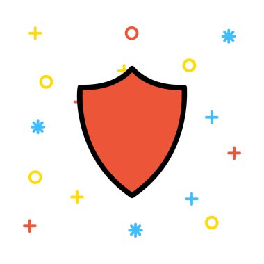 Web bağlantı renk simgesi. Vektör çizim