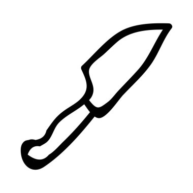 bıçak düz simgesi, vektör, illüstrasyon