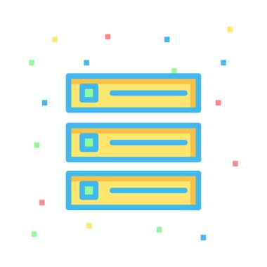 Web bağlantı vektör renk simgesi