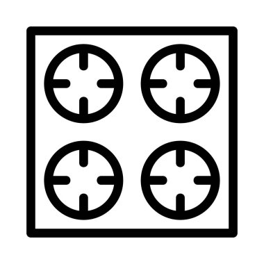 soba düz simgesi, vektör, illüstrasyon