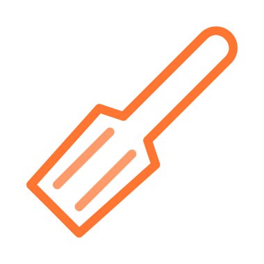 spatula düz simgesi, vektör, illüstrasyon