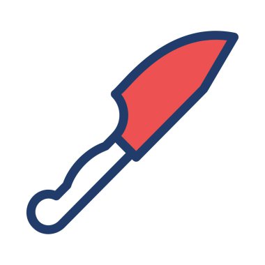 bıçak düz simgesi, vektör, illüstrasyon