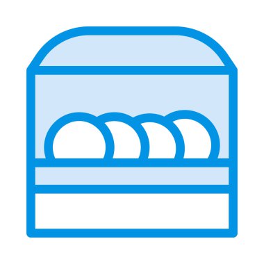 tabak rafına düz kutsal kişilerin resmi, vektör, illüstrasyon