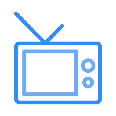 TV simge vektör çizim ayarla 