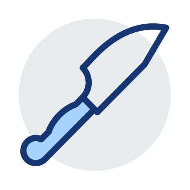 bıçak düz simgesi, vektör, illüstrasyon