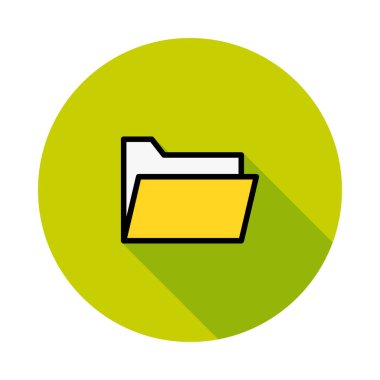 Web bağlantı renk simgesi. Vektör çizim