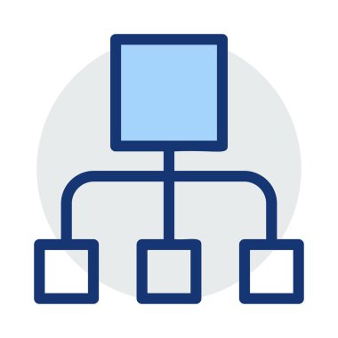 Web bağlantı vektör renk simgesi