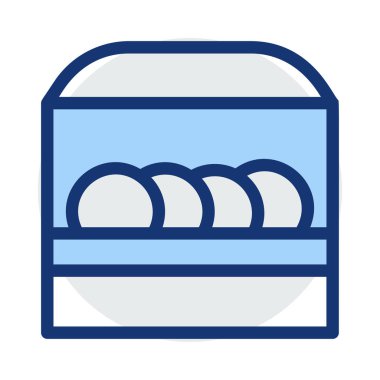 tabak rafına düz kutsal kişilerin resmi, vektör, illüstrasyon