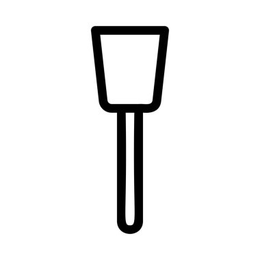 spatula düz simgesi, vektör, illüstrasyon