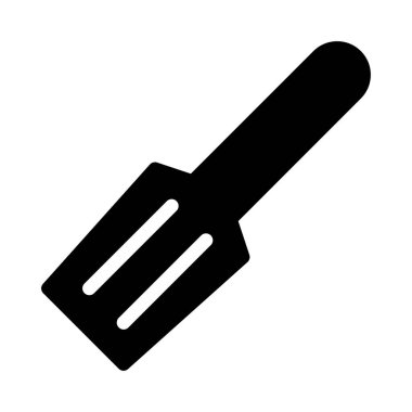 spatula düz simgesi, vektör, illüstrasyon