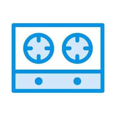 soba düz simgesi, vektör, illüstrasyon