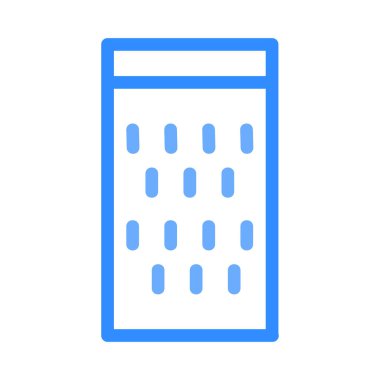 rende düz simgesi, vektör, illüstrasyon