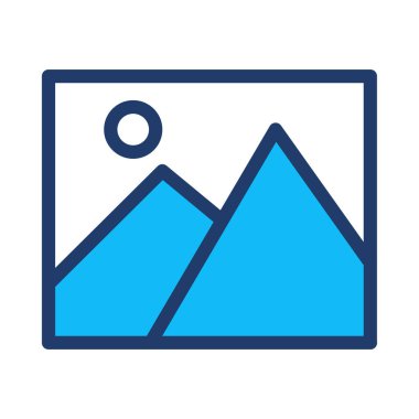 Mavi web renk tasarım simgesi geliştirme için 