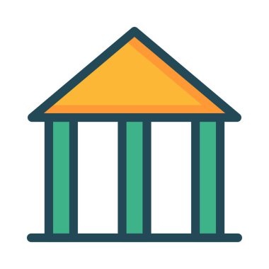 Web bağlantı renk simgesi. Vektör çizim