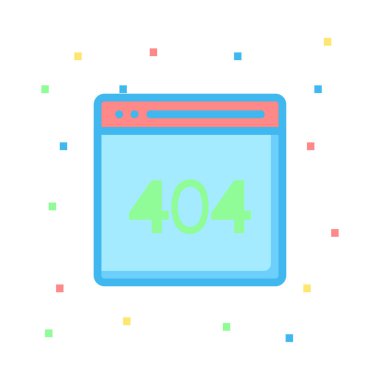 Web bağlantı vektör renk simgesi