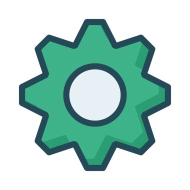 Web bağlantı renk simgesi. Vektör çizim