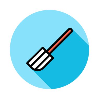 spatula düz simgesi, vektör, illüstrasyon