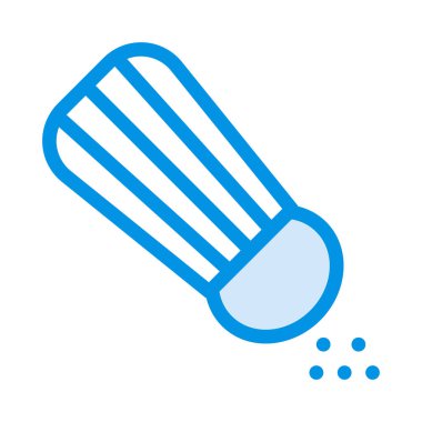 tuz shaker düz simgesi, vektör, illüstrasyon