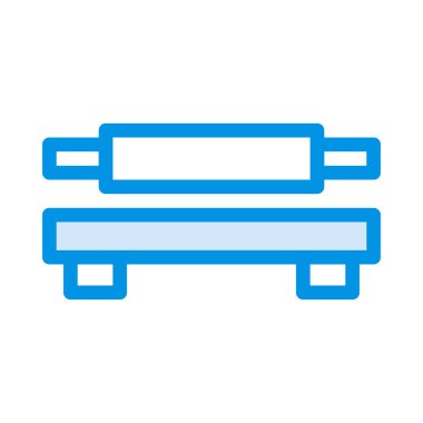 düz oklava ve kesme tahtası kutsal kişilerin resmi, vektör, illüstrasyon