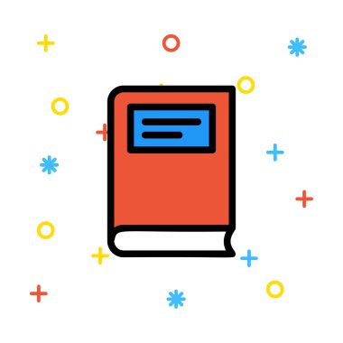 Web bağlantı renk simgesi. Vektör çizim