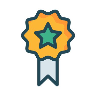 Web bağlantı renk simgesi. Vektör çizim