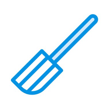 spatula düz simgesi, vektör, illüstrasyon