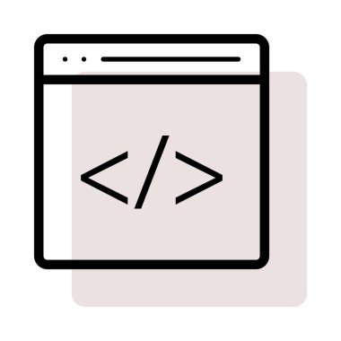 Web bağlantı renk simgesi. Vektör çizim