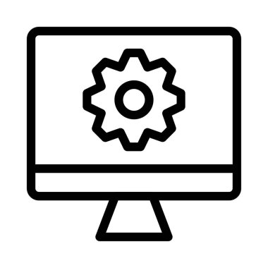 İş için Web simgesi. Vektör çizim