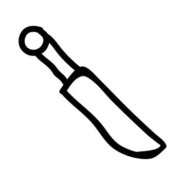 bıçak düz simgesi, vektör, illüstrasyon 