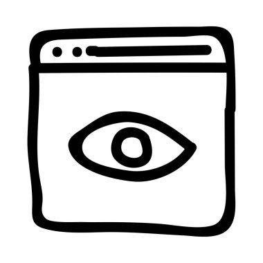 İş için Web simgesi. Vektör çizim