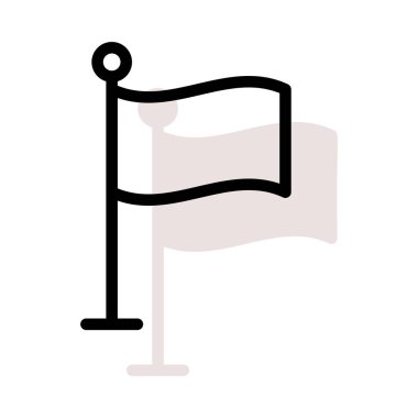 Web bağlantı renk simgesi. Vektör çizim