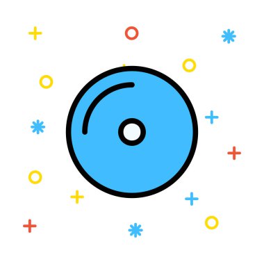 Web bağlantı vektör renk simgesi