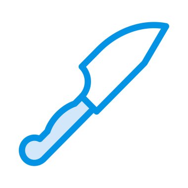 bıçak düz simgesi, vektör, illüstrasyon 