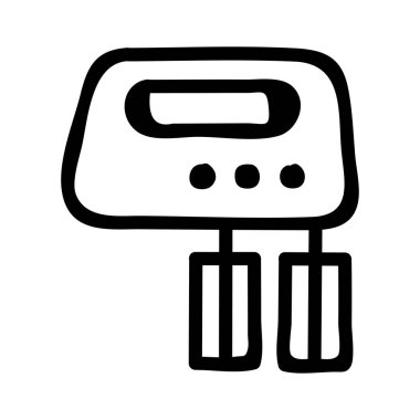 Beyaz arka plan üzerinde vektör illüstrasyon izole karıştırıcı simgesini 