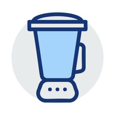 Blender düz simgesi, vektör, illüstrasyon 