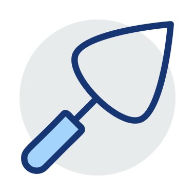 spatula düz simgesi, vektör, illüstrasyon